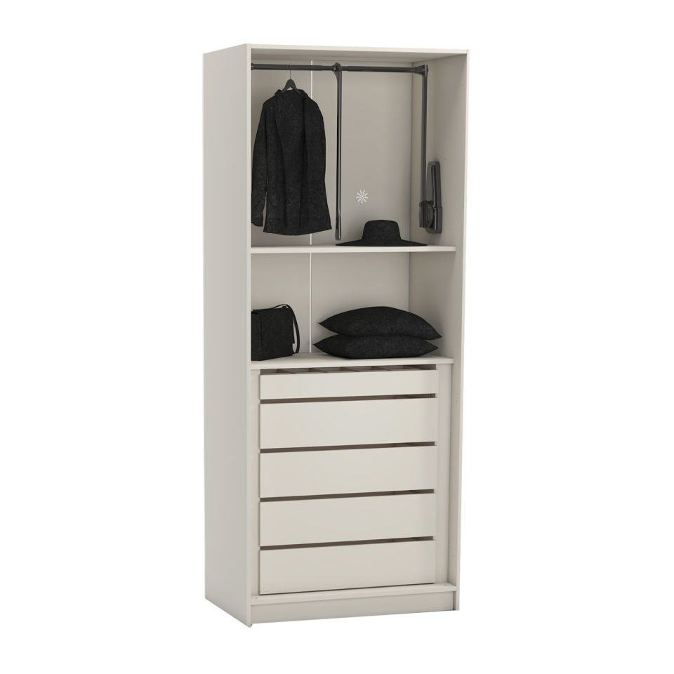 York Kum 2K Dolap: Çekmeceli Kapaksız