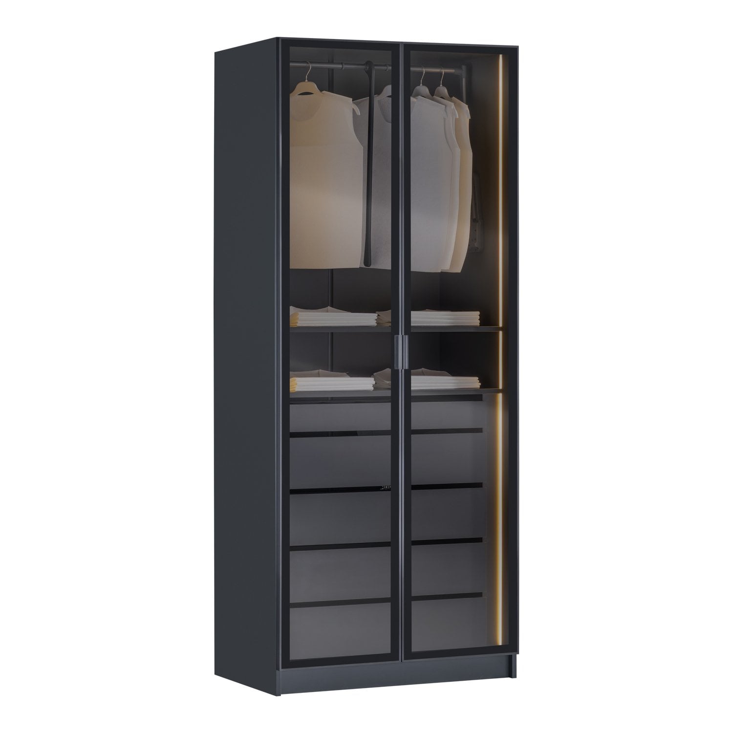 York Anthracite 2K Drawer Cabinet