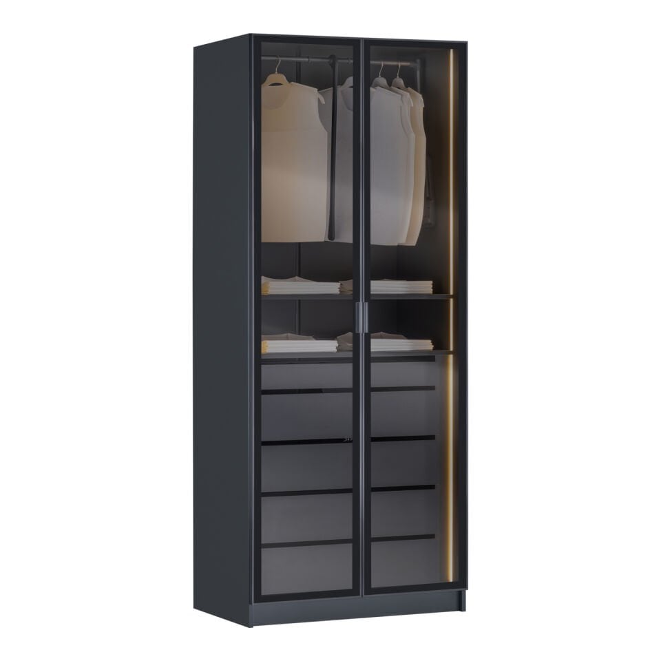 York Anthracite 2K Drawer Cabinet