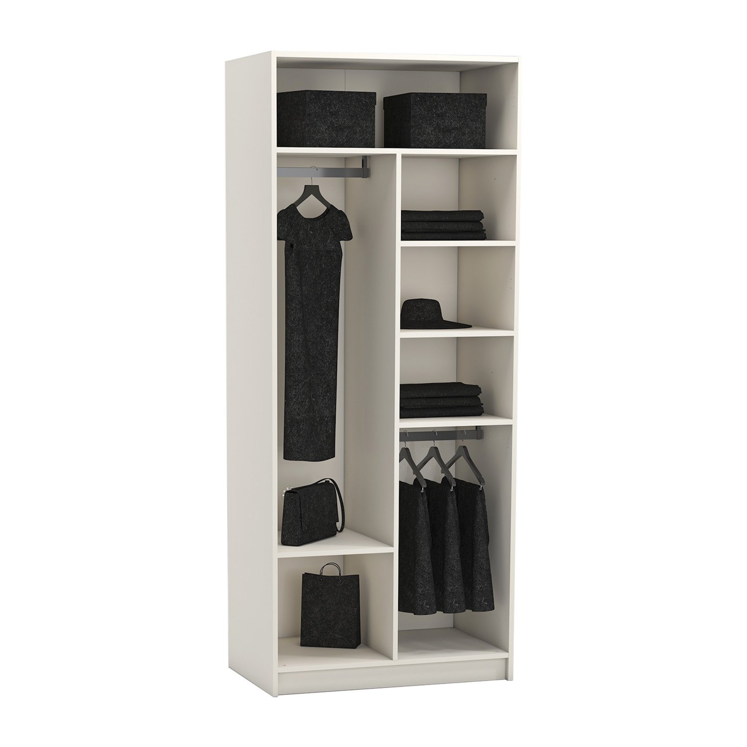 York Kum 2K Dolap: Bölmeli