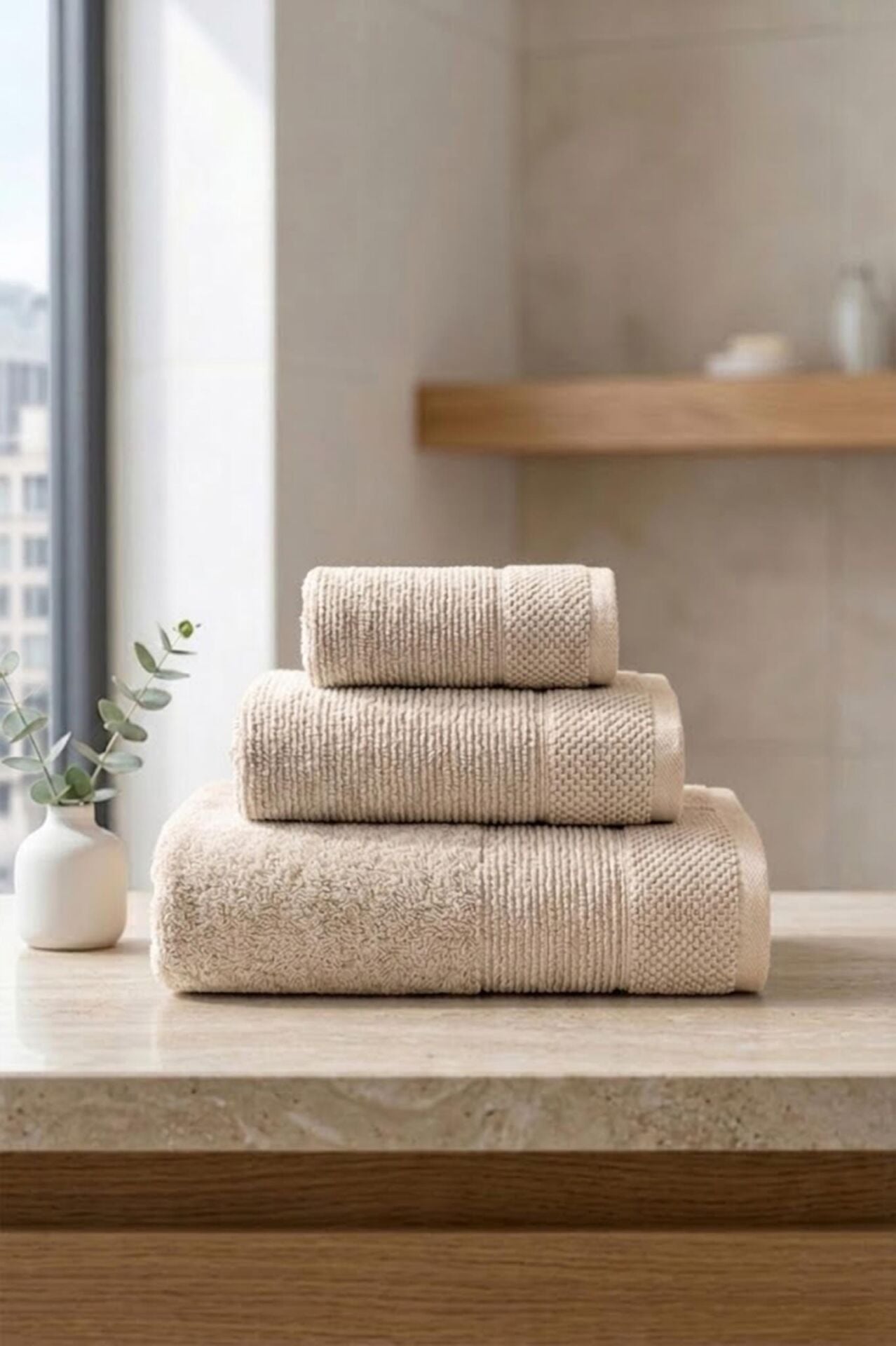 Benetton Banyo Havlusu Bej