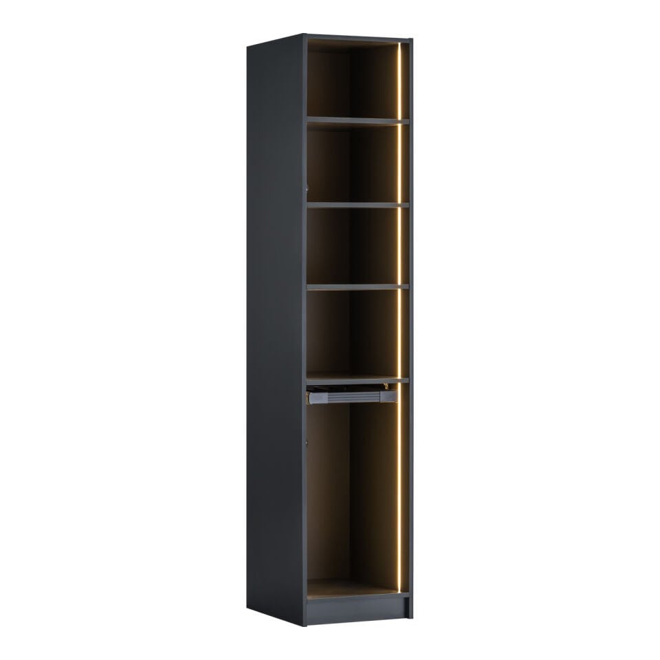 York Antrasit 1K Pantolonluklu Dolap