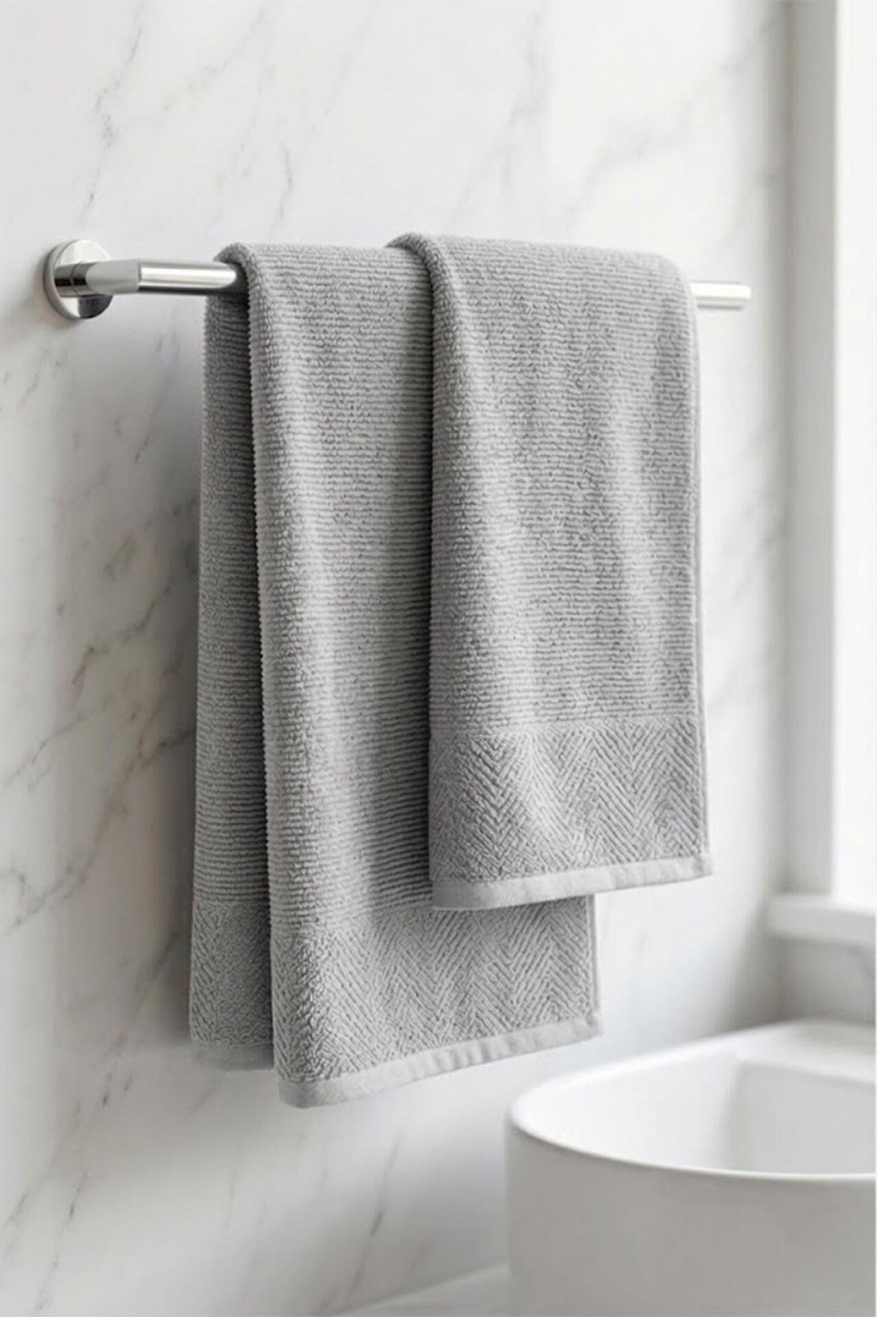 Benetton Banyo Havlusu Gri