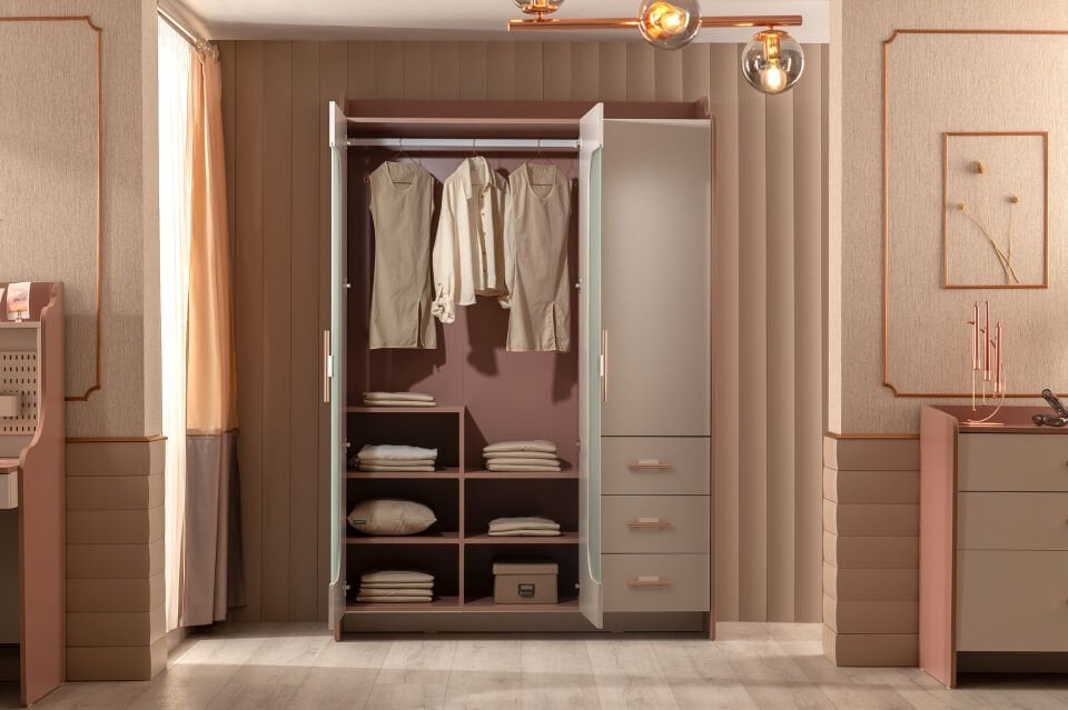 Estella 3 Doors Wardrobe