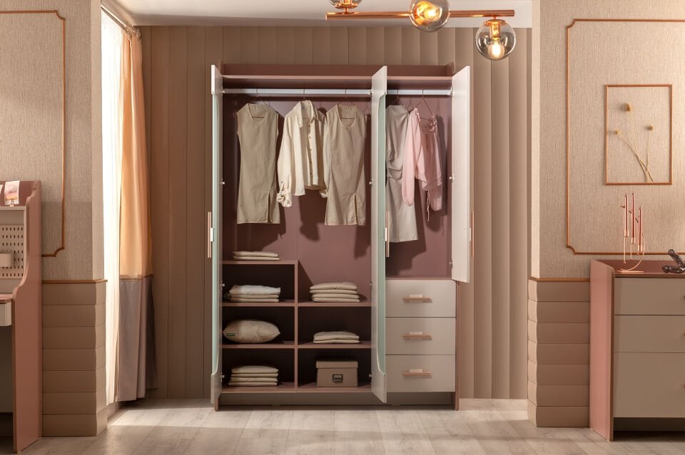 Estella 3 Doors Wardrobe