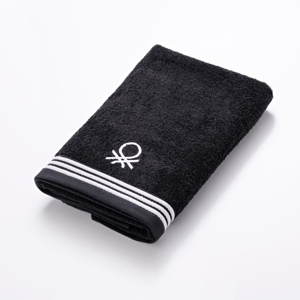 Benetton Badetuch Schwarz