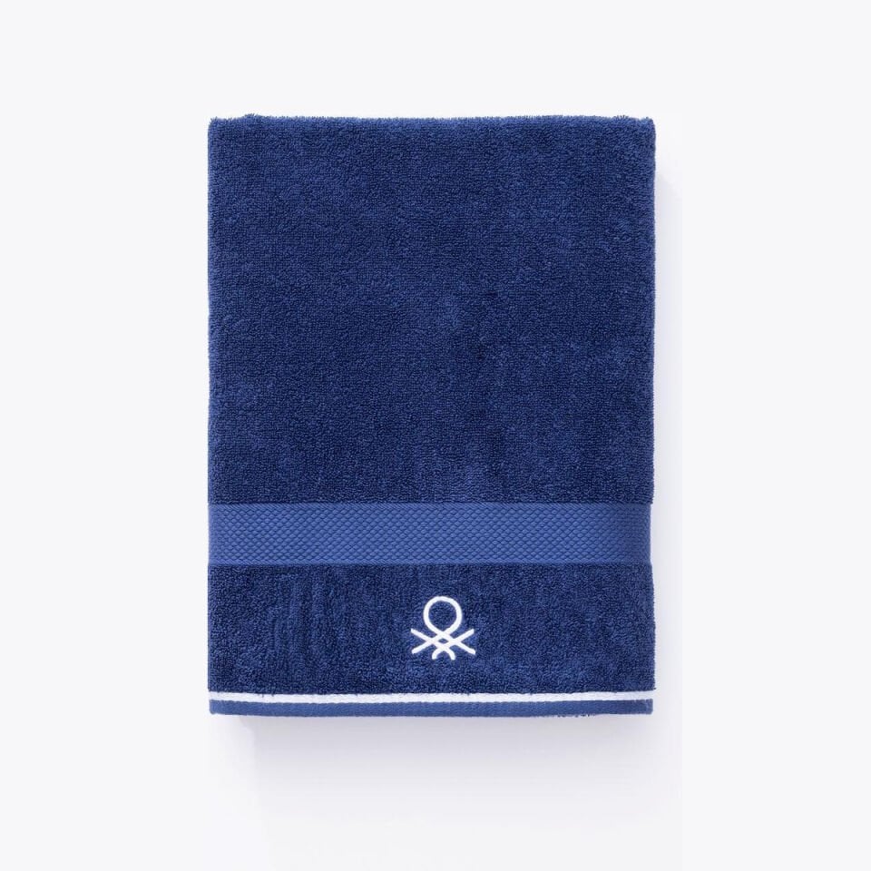 Benetton Bath Towel Navy Blue