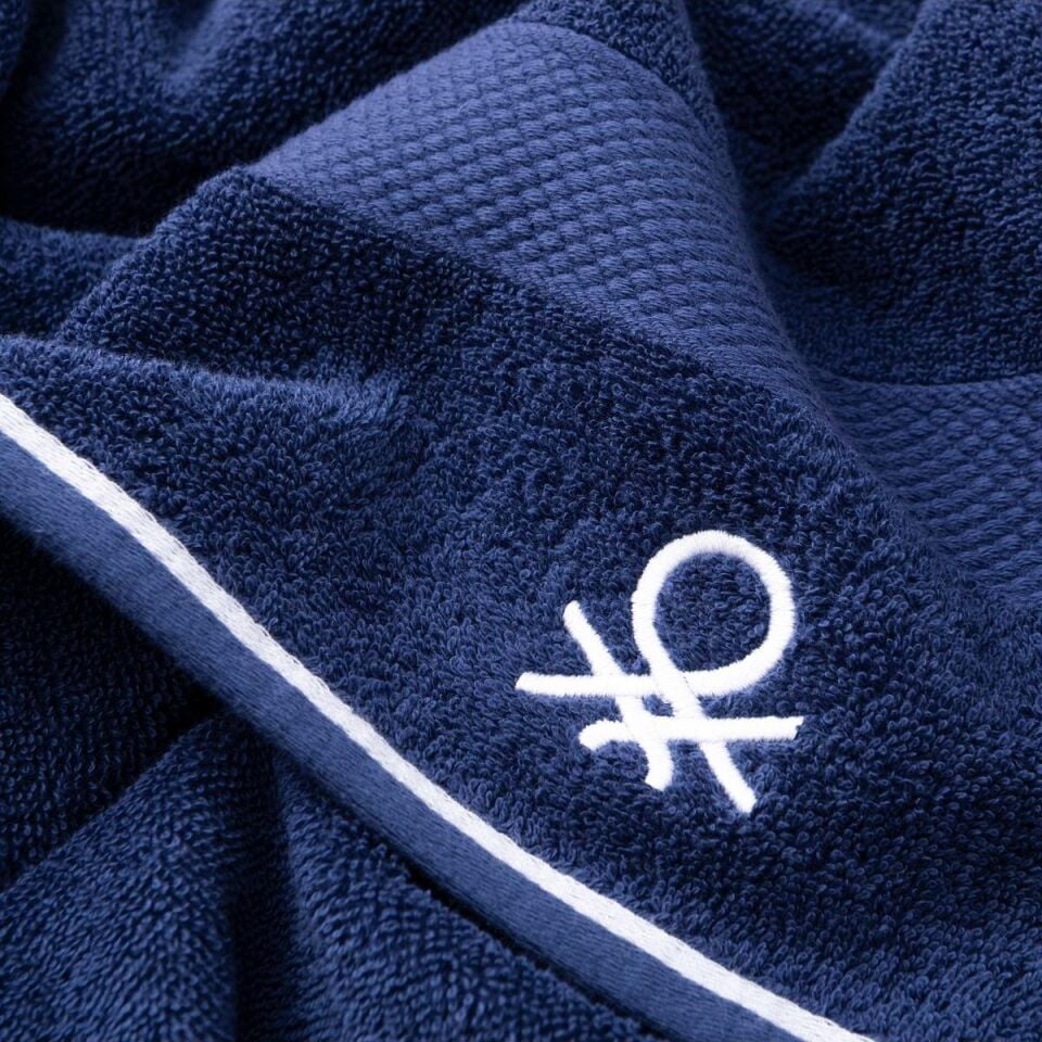 Benetton Bath Towel Navy Blue