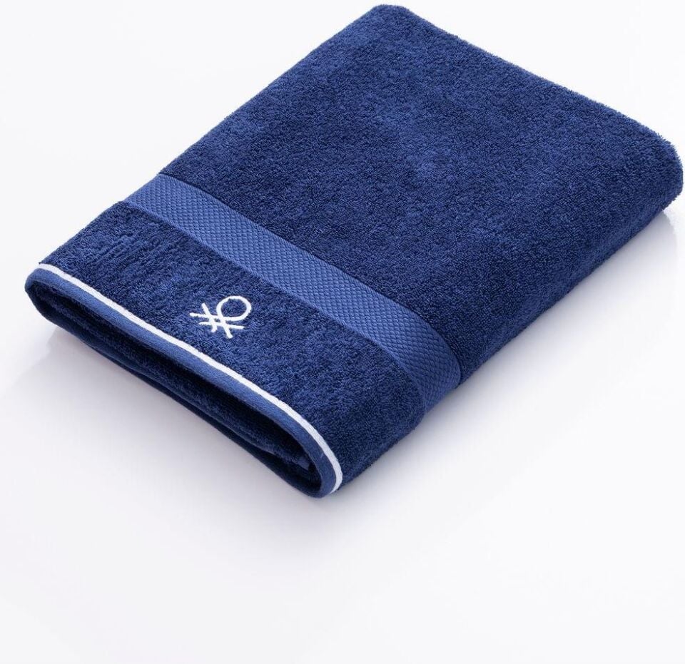 Benetton Bath Towel Navy Blue