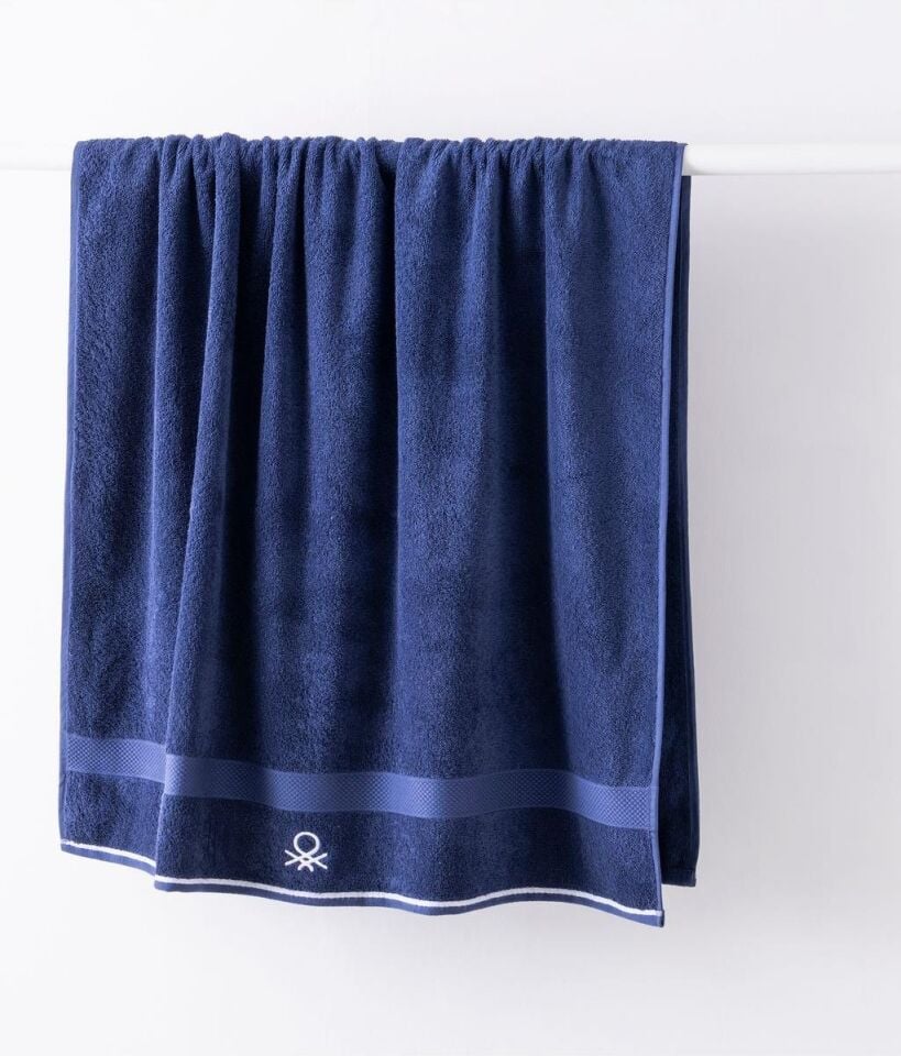 Benetton Bath Towel Navy Blue