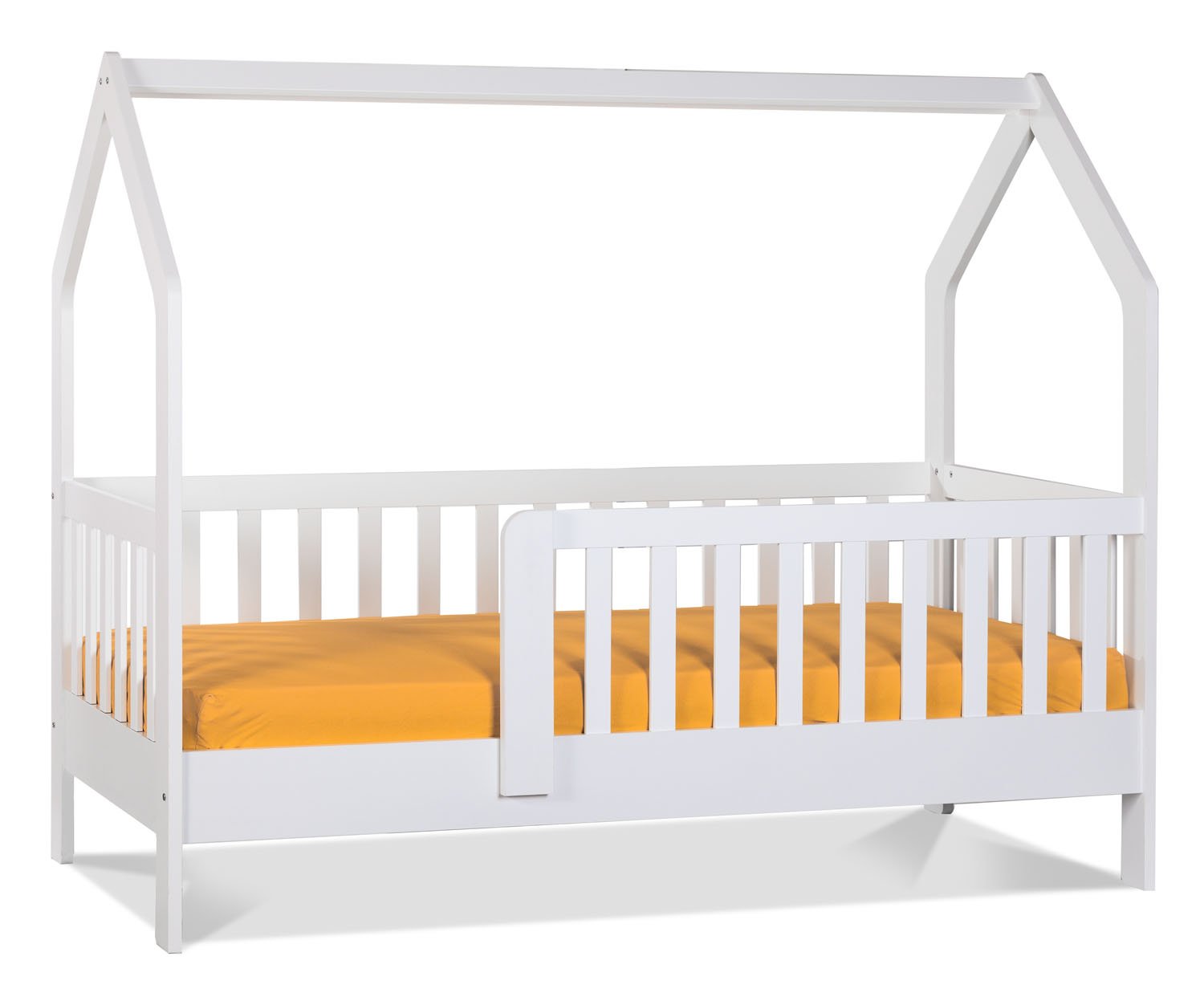 Side Montessori Bed 90x190 White Montessori Bed