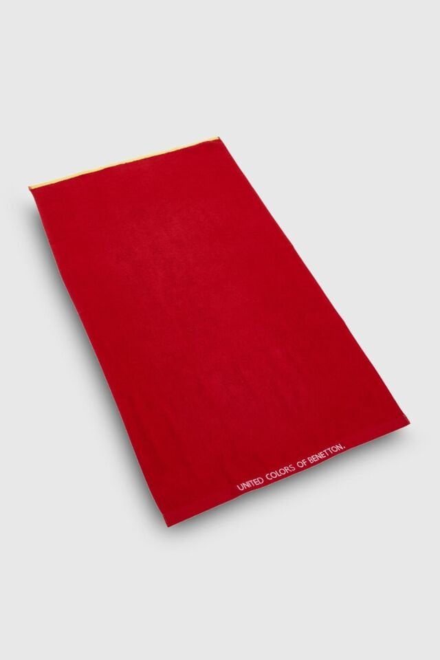 Benetton Bath Towel Red