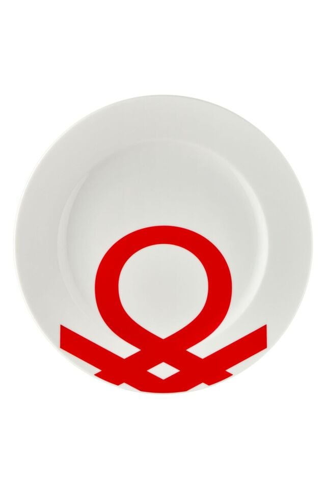 24-Piece Dinner Set with Colorful Logo