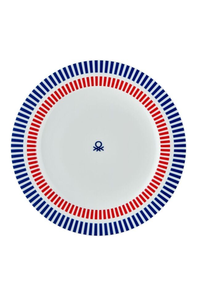 24-Piece Colorful Striped Dinner Set