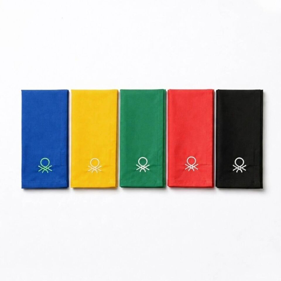 Pack of 4 Napkins 40x40cm Yellow