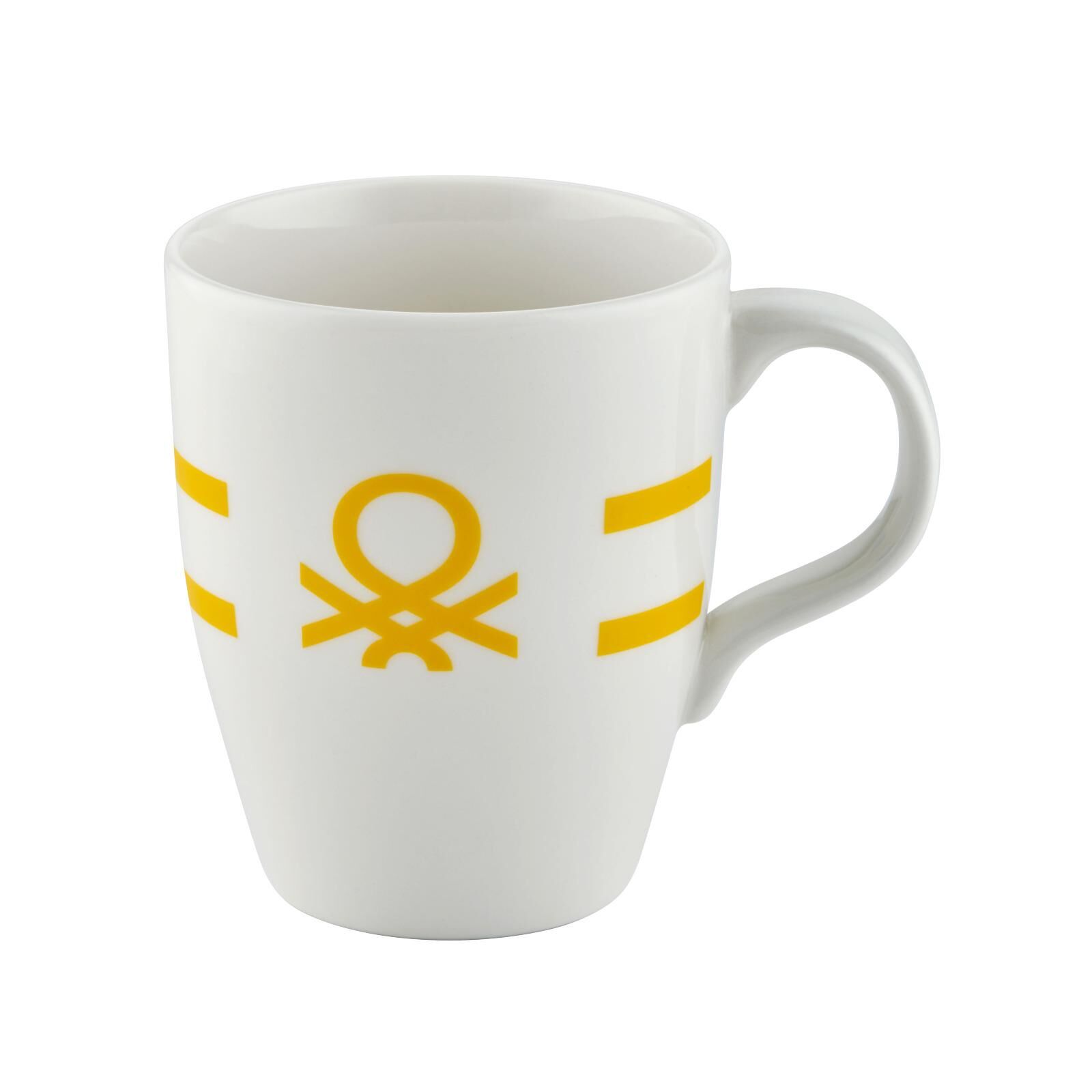 Benetton Porselen Kupa Logolu Sarı