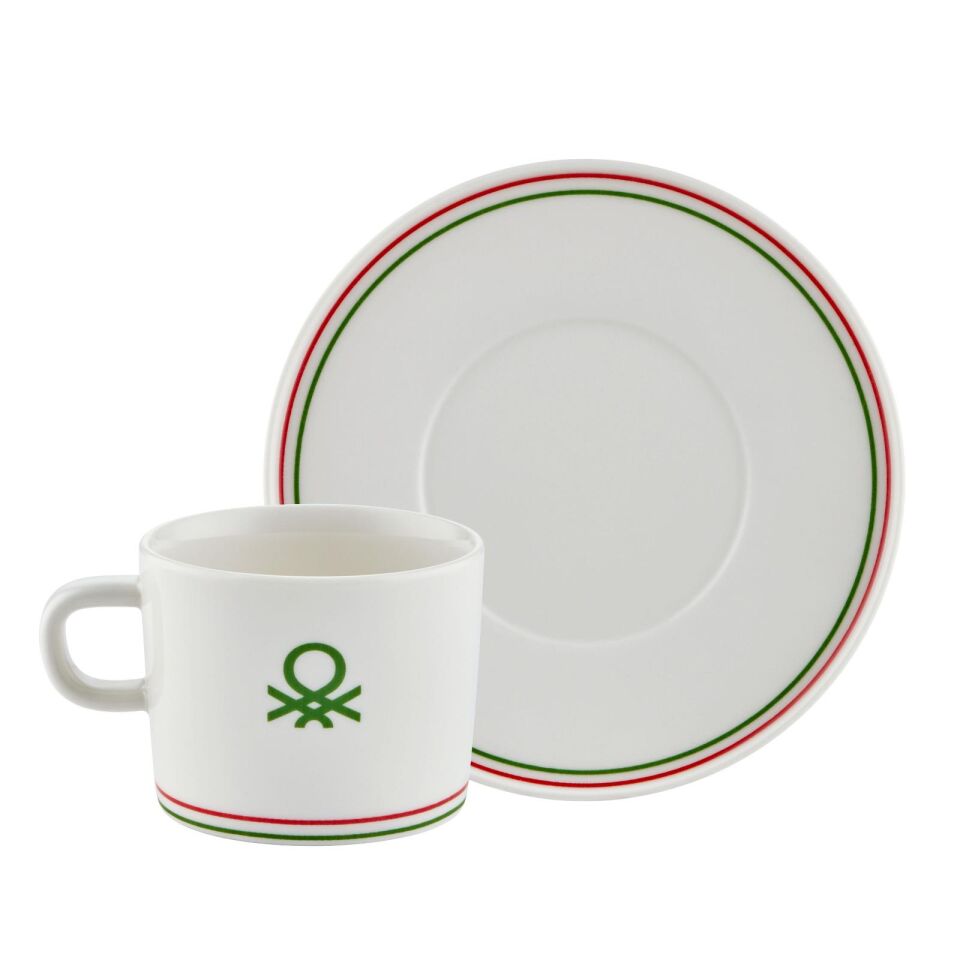Benetton Large Coffee Cup Set of 4