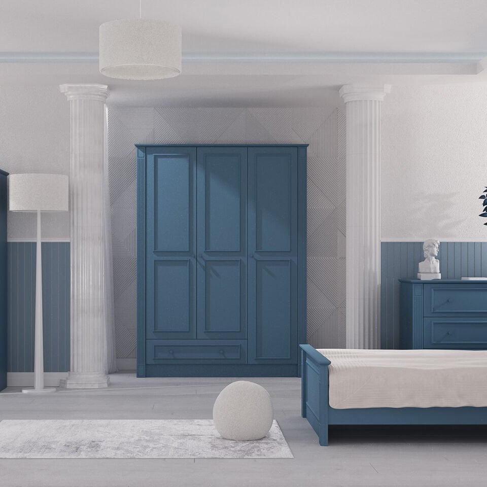 Azur 3 Kapaklı Dolap