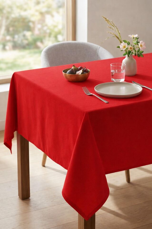 Benetton Tablecloth Red