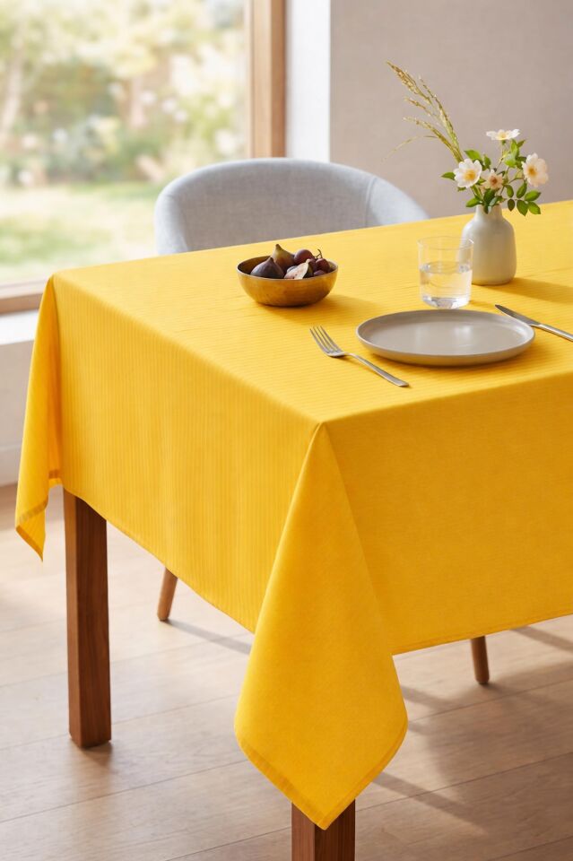 Benetton Masa Örtüsü Sarı