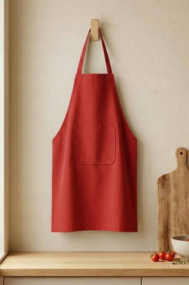 Benetton Kitchen Apron Red