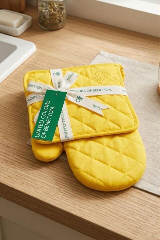 Benetton Eldiven & Tutaç Sarı