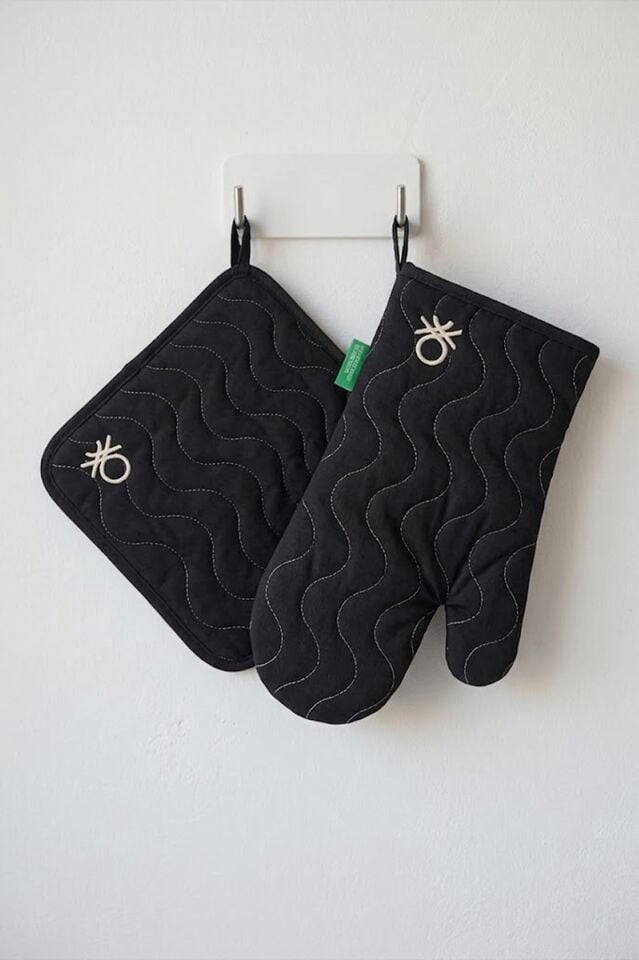 Benetton Eldiven & Tutaç Siyah