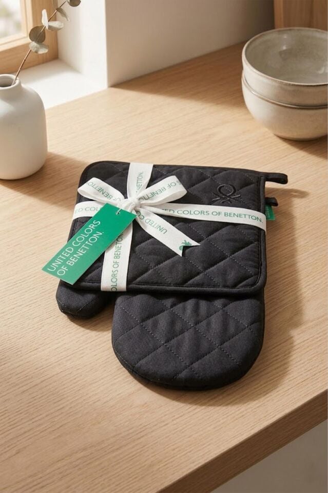 Benetton Eldiven & Tutaç Siyah