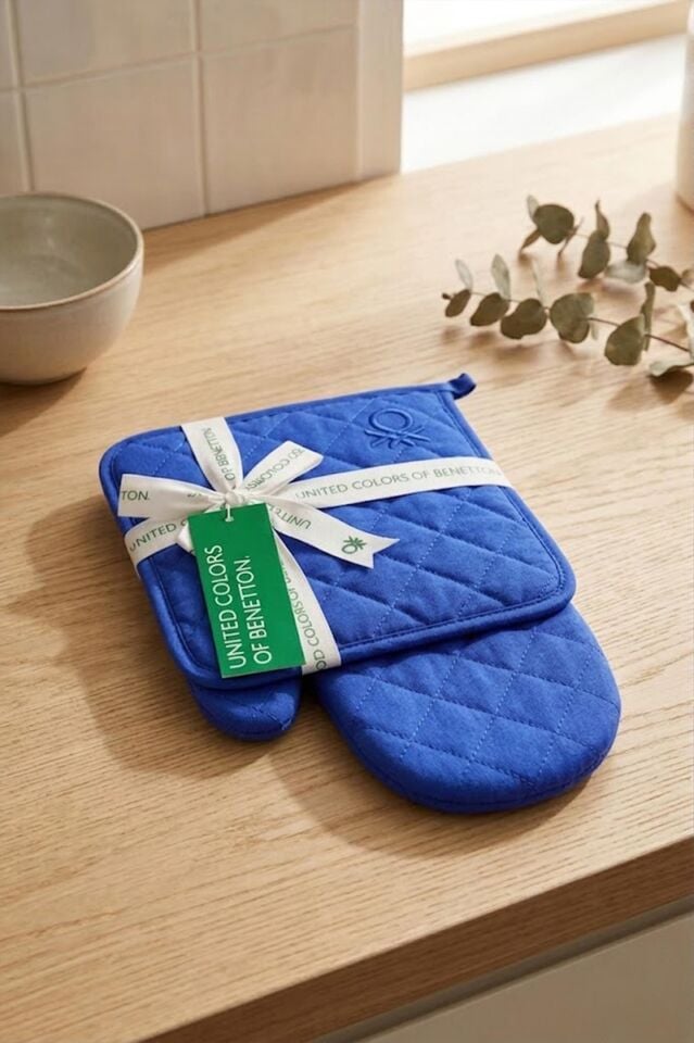 Benetton Eldiven & Tutaç Mavi