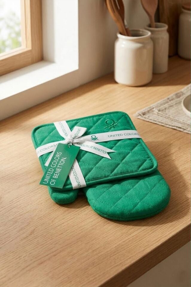 Benetton Eldiven & Tutaç Yeşil