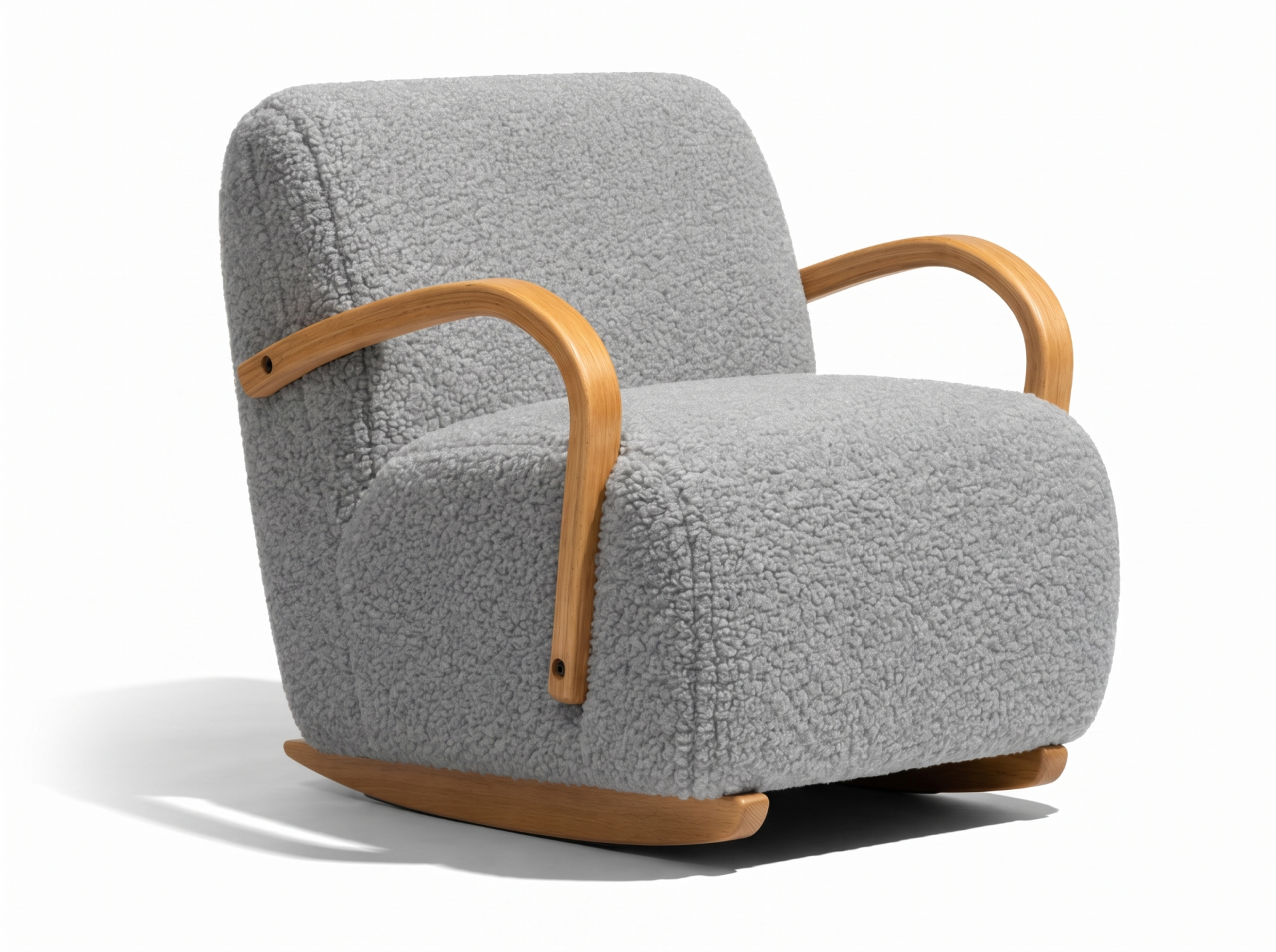 Woodba Plush Rocking Kids Armchair
