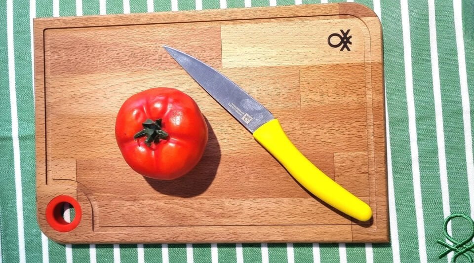 Schneide Brett Holz 22x33 cm Rot