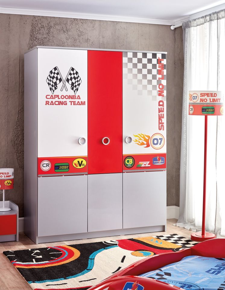 Turbo Cap Kleiderschrank mit 3 Türen