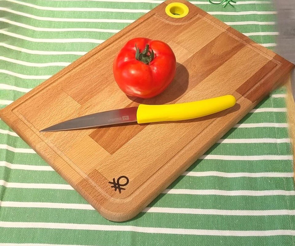 Wooden Cutting Board 22x33cm Yellow