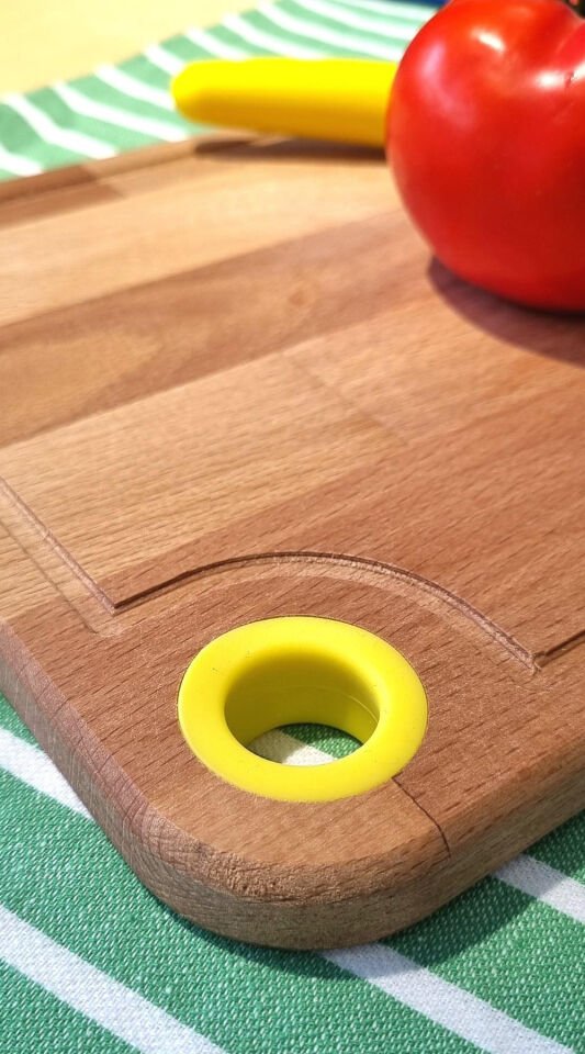 Wooden Cutting Board 22x33cm Yellow