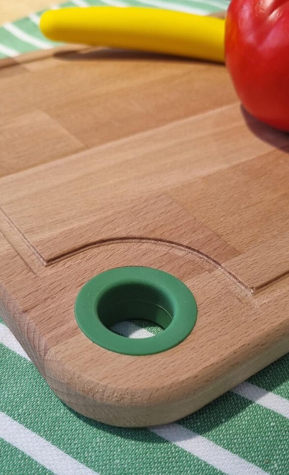 Wooden Cutting Board 22x33cm Green