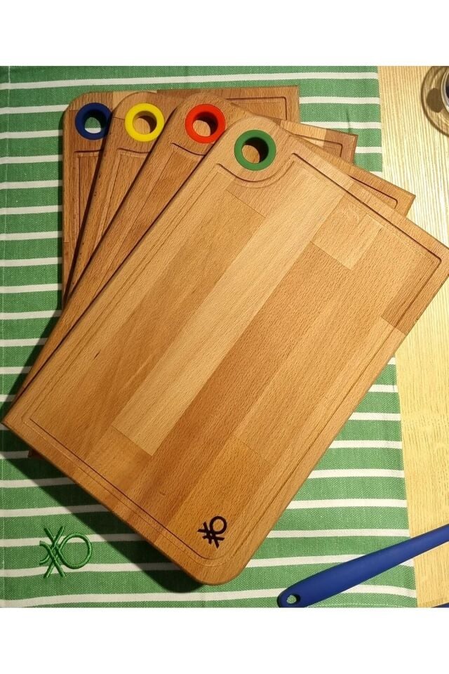 Ahşap Kesme Tahtası 22x33cm Yeşil