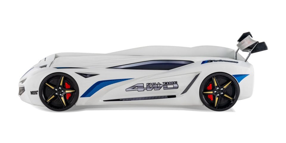 Turbo Cap Car Bed (White)