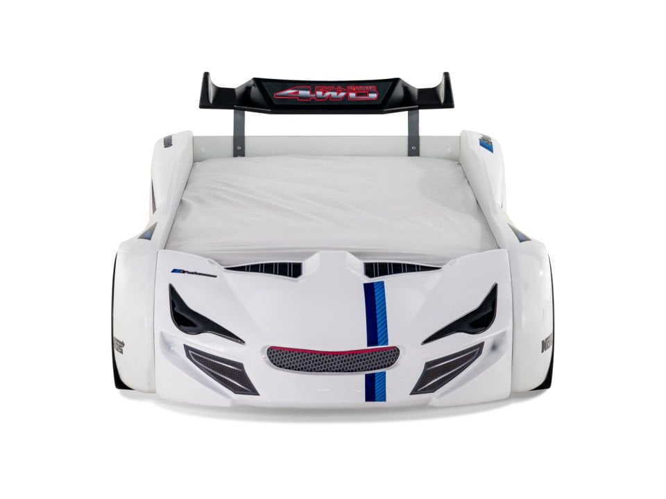 Turbo Cap Araba Karyola Beyaz 90x190cm