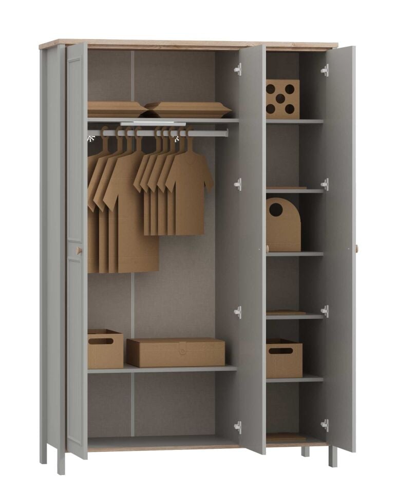 Novi 3-Door Wardrobe