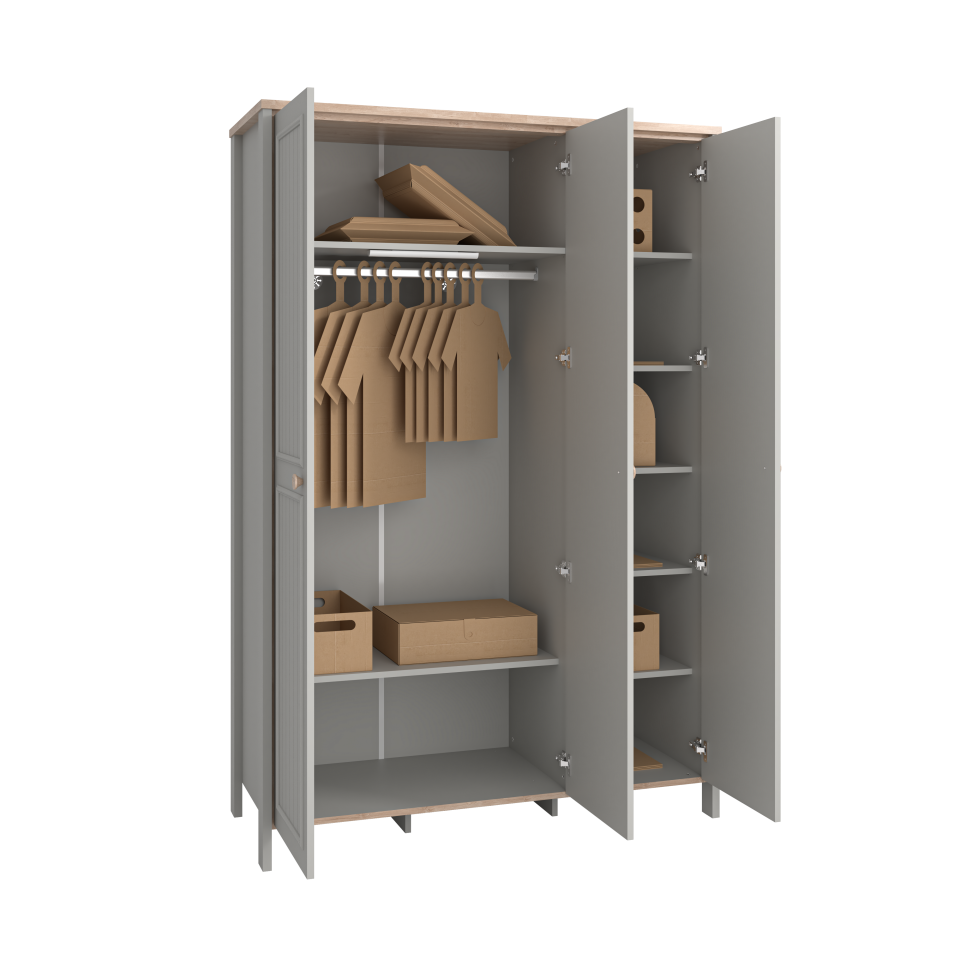 Novi 3-Door Wardrobe