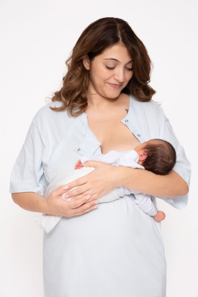 Maslolab Emzirme Geceliği Mavi