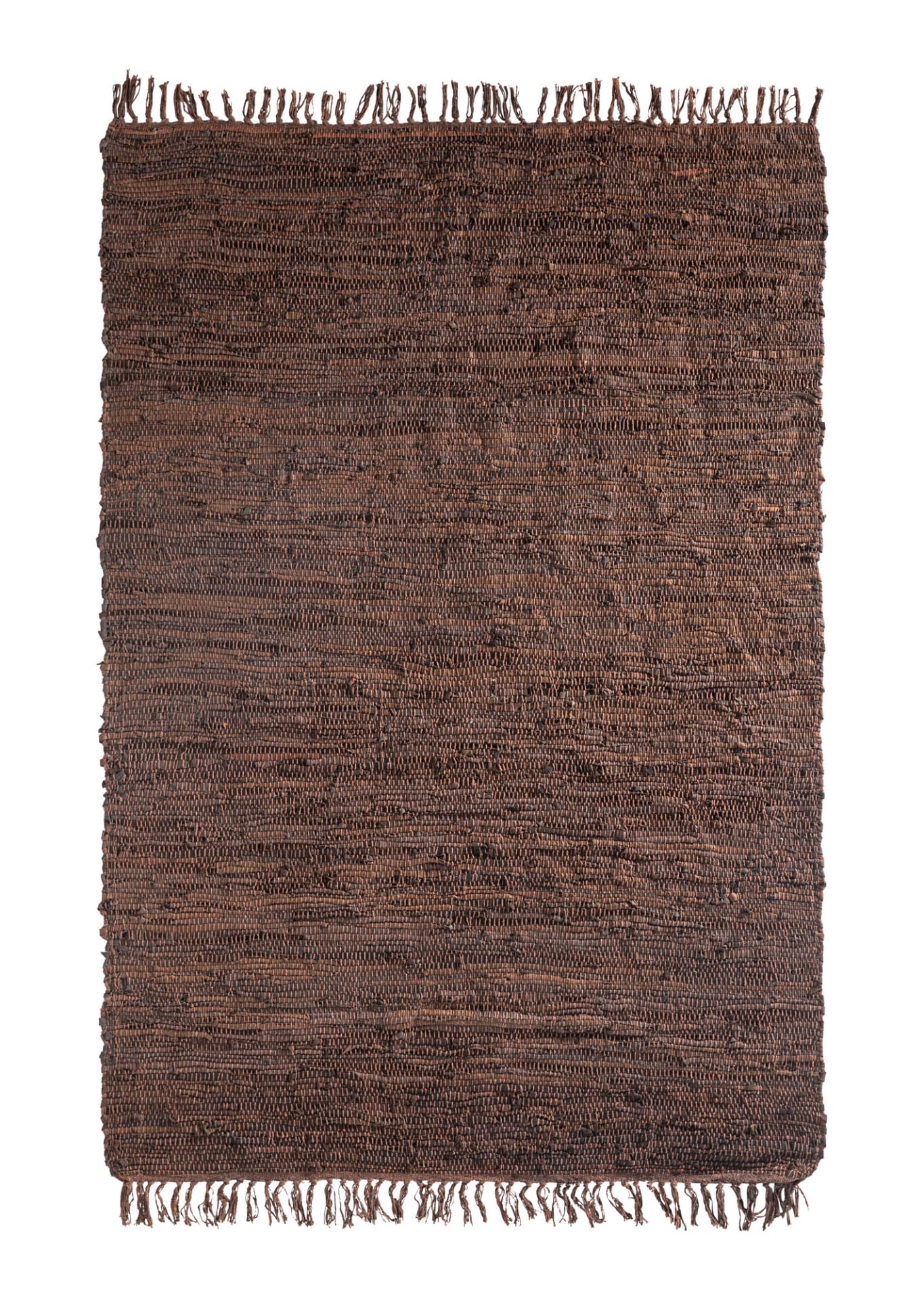 Nairobi Kahve El Yapımı Deri Halı 120x180cm