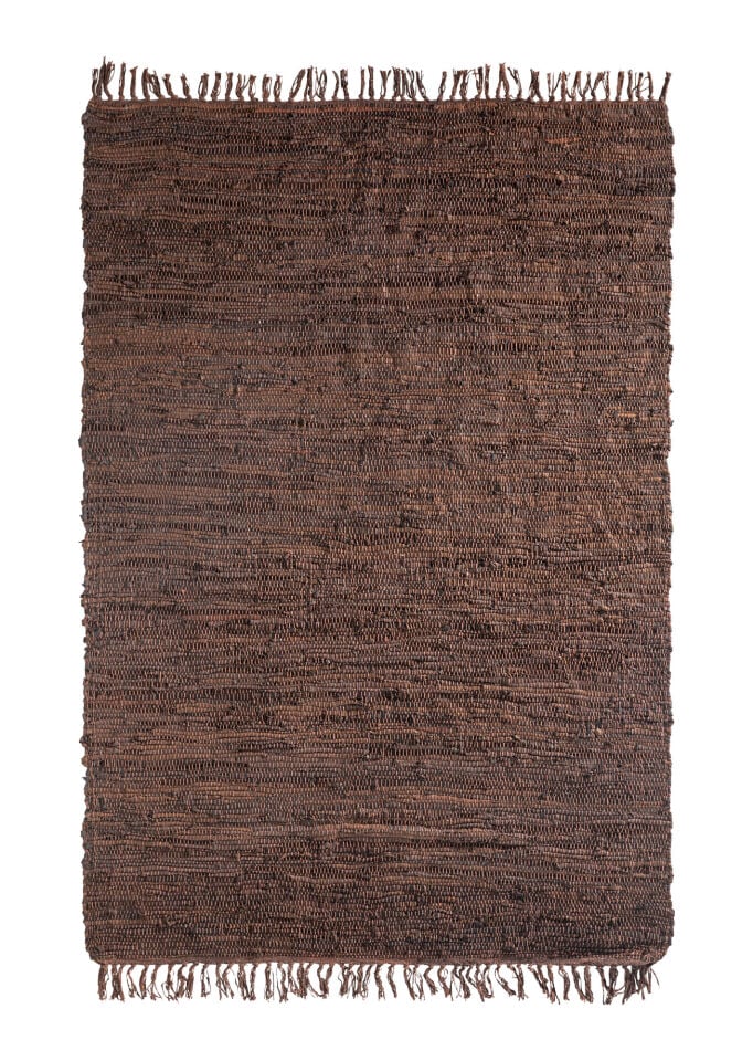 Nairobi Kahve El Yapımı Deri Halı 120x180cm