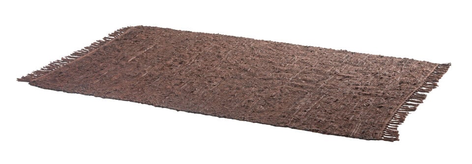 Nairobi Kahve El Yapımı Deri Halı 120x180cm