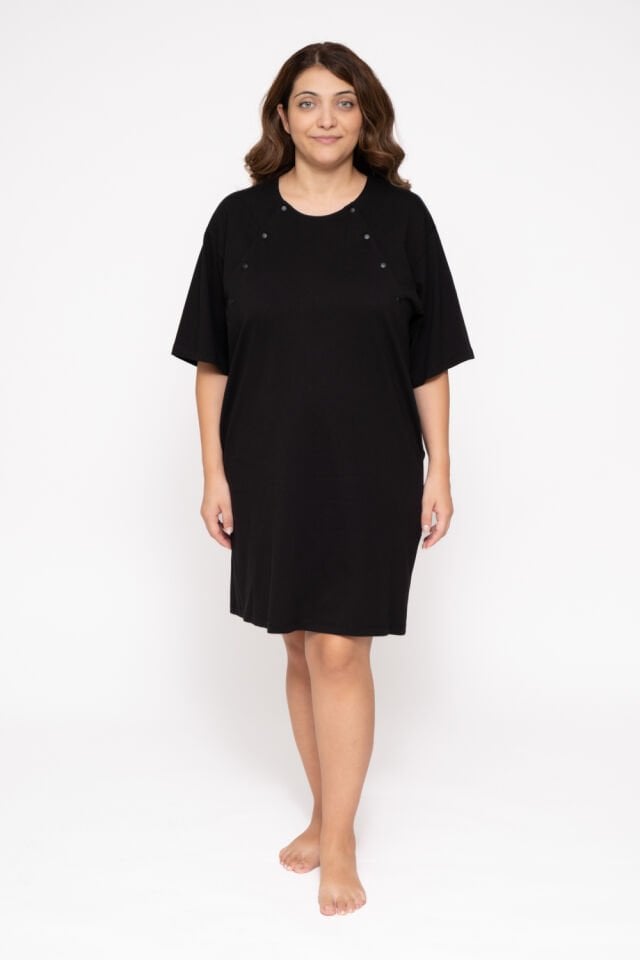 Maslolab Emzirme Geceliği Siyah