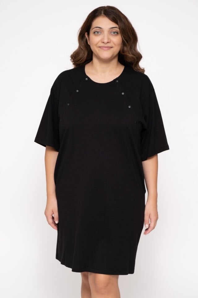 Maslolab Emzirme Geceliği Siyah