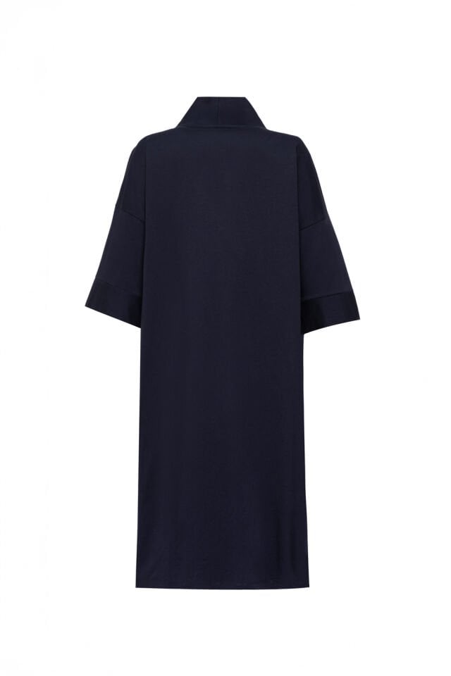 Maslolab Wochenbett-Morgenmantel Marineblau
