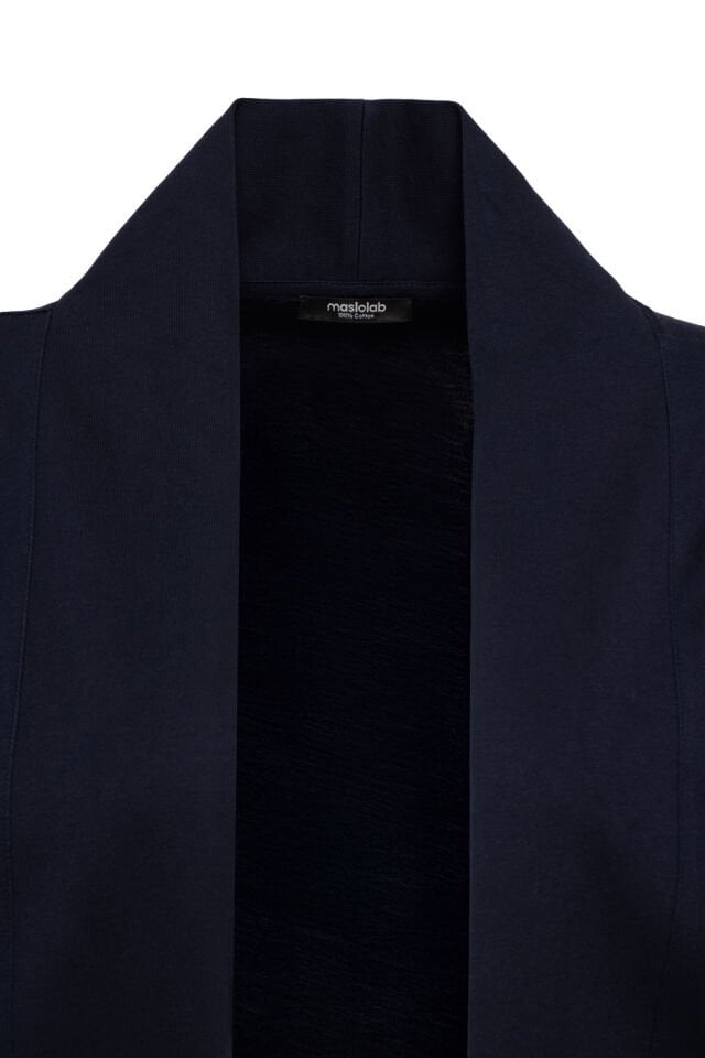 Maslolab Wochenbett-Morgenmantel Marineblau