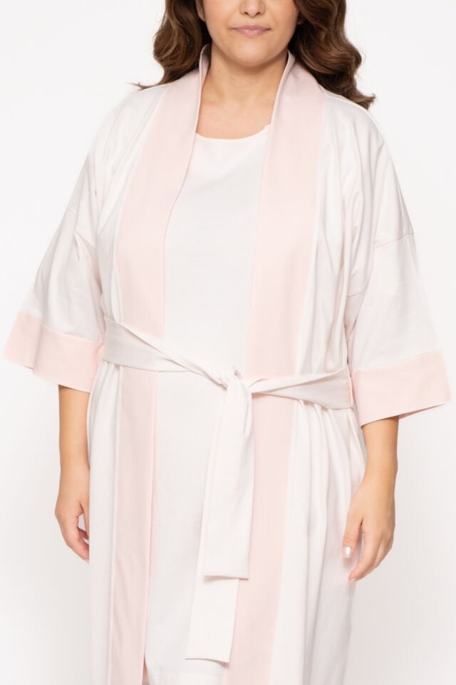 Maslolab Wochenbett-Morgenmantel Rosa